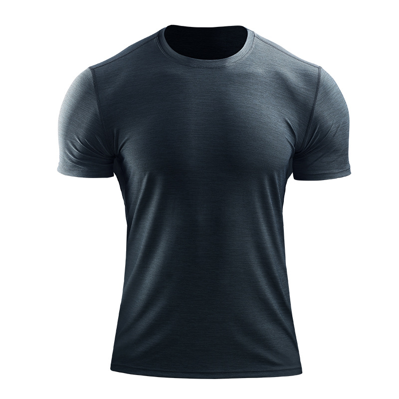 Ropa de entrenamiento Ropa deportiva de entrenamiento de manga corta para hombres Camiseta suelta de media manga para correr Camiseta transpirable de secado rápido