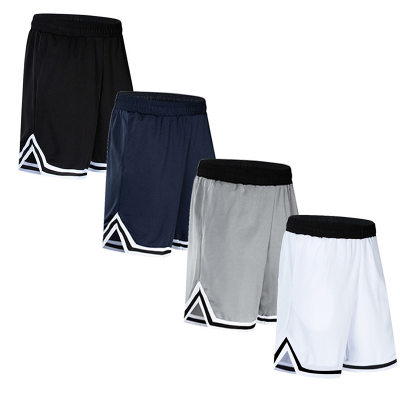 Pantalones de baloncesto grandes pantalones de cinco puntos pantalones cortos de entrenamiento de fitness para hombres de ventas directas de fábrica transpirables de secado rápido