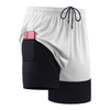 Pantalones cortos deportivos grandes para hombre, para correr, baloncesto, transpirable, color a juego, pantalones cortos de fitness, pantalones sueltos de entrenamiento de cinco puntos