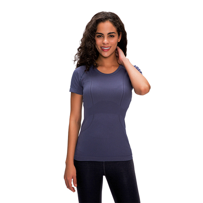 Personalizar la camiseta de manga corta para mujer Dry Cool Fitness Running Camisetas de entrenamiento Ropa deportiva al aire libre Estilo de vida