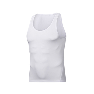 Chaleco deportivo de secado rápido Chaleco sin mangas de color sólido para hombres Camiseta interior de alta elasticidad transpirable Camiseta exterior para correr Baloncesto Camiseta de entrenamiento