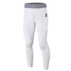 Leggings para hombre, pantalones de entrenamiento para correr, transpirables, transpirables, de secado rápido, con bolsillos laterales elásticos