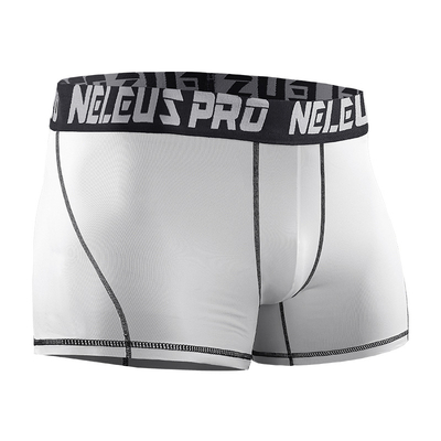 Antidesgaste Deportes de piernas Ropa interior para correr para hombres Medias de fitness Calzoncillos bóxer elásticos Leggings de secado rápido