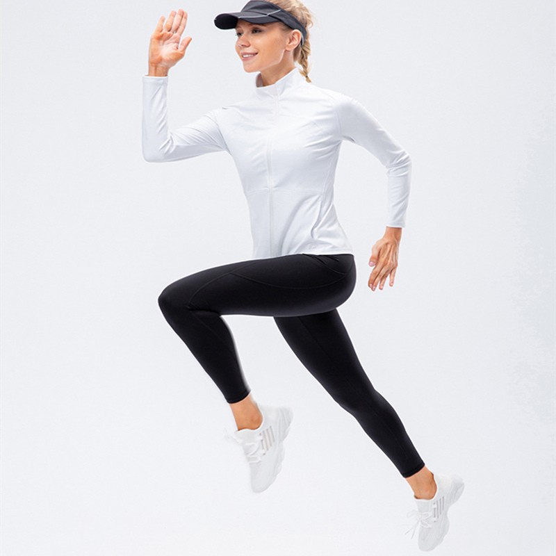 Conjuntos de yoga para mujer Tops deportivos de 2 piezas Manga larga para entrenamiento de invierno Fitness Personalizar con mallas sin costuras con bolsillos