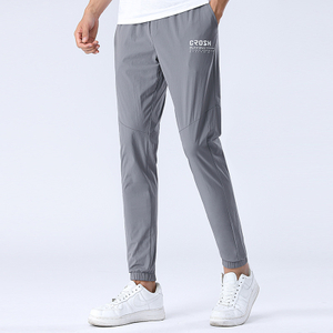 Pantalones deportivos y de ocio para hombre, pantalones holgados rectos finos para entrenamiento físico, pantalones para correr