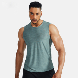 Personalizar chaleco suelto Fitness chaleco para hombres culturismo entrenamiento baloncesto ropa para correr camisetas deportivas para hombres