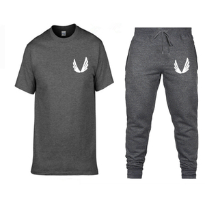 Camiseta de manga corta para hombre 2021 + Pantalones deportivos ropa deportiva traje informal de calle para hombre